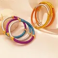 Bracelet en silicone scintillant pour femme bijoux modernes bracelets colorés à trois tons style