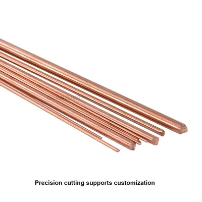 Copper Round Bar Metal Rods Diameter 0.8/0.9/1/1.1/1.2/1.3/1.4/1.5/1.6/1.8/2mm - 18mm Length 500mm