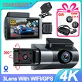 4k Dash Cam für Autos GPS Wifi Auto DVR Rückfahr kamera für Fahrzeug im Video recorder Park monitor
