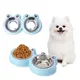 Pet Bowl Dog Food Water Stainless Steel Feeder Pet Water Tray Feeder Puppy Cat Feeding Supplies