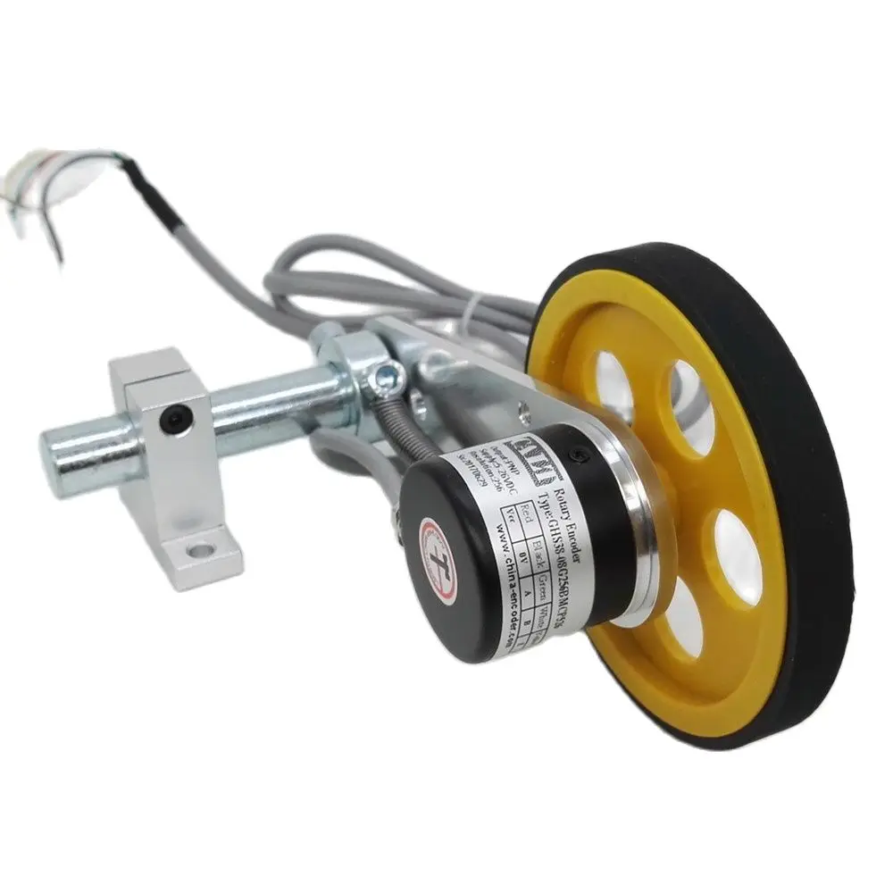 Roller Rad Länge Position Meter Mess Puls Drehgeber Hohe Auflösung Frühling Halterung Lift Schiene Stoff Leder Image