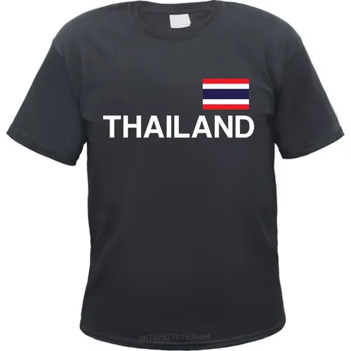 Thailand T-Shirt mit Flagge Drucken 5XL