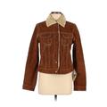 Scully Leather Jacket: Short Tan Print Jackets & Outerwear - Women's Size Medium