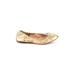 J.Crew Flats: Gold Print Shoes - Women's Size 8 1/2 - Closed Toe