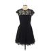 BB Dakota Casual Dress - DropWaist: Black Damask Dresses - Women's Size 10