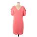 Trina Turk Casual Dress - Sheath: Pink Solid Dresses - New - Women's Size 8