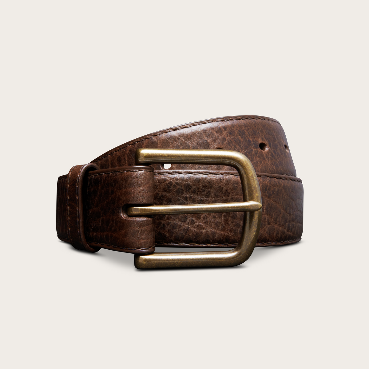 Tecovas Men's Bison Belt, Hickory, Size 42