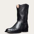 Tecovas Men's The Cole Roper Boots, Round Toe, 10" Shaft, Midnight, Caiman, 1.125" Heel, 11.5 D