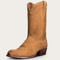Tecovas Men's The Johnny Cowboy Boots, Round Toe, 12" Shaft, Honey, Suede, 1.5" Heel, 11 EE