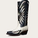 Tecovas Women's The Annie Cowgirl Boots, Snip Toe, 14" Shaft, Midnight/Antique White, Bovine, 2" Heel, 8.5 B