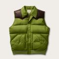 Tecovas Men's Western Puffer Vest, Wasabi, Duck-Down Insulated, Size Large