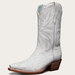 Tecovas Women's The Sadie Cowgirl Boots, 11" Shaft, Snow, Ostrich, 2" Heel, 10.5 B