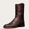 Tecovas Men's The Cole Roper Boots, Round Toe, 10" Shaft, Mahogany, Caiman, 1.125" Heel, 11.5 EE