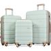 Sapphome Luggage Sets 3 Piece(20/24/28Inch), ABS Lightweight & Durable Expandable Suitcase, Carry-On Travel Trolley Case in Green | Wayfair