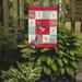 Caroline's Treasures African Parrot Swedish Love 2-Sided Polyester 15 x 12 in. Garden Flag in Brown/Red | 15 H x 11.5 W in | Wayfair CK5518GF