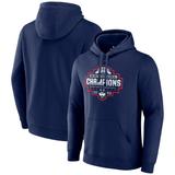 Men's Fanatics Branded Navy UConn Huskies 2024 NCAA Basketball National Champions Official Logo Pullover Hoodie