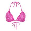 Chiemsee Gemustertes Triangel-Bikini-Top Damen pink, 34A