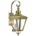 2 Light Antique Brass Outdoor Medium Wall Lantern