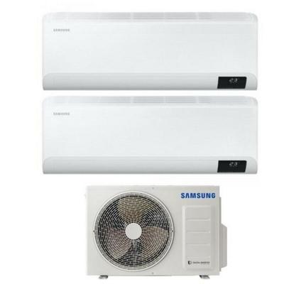 Samsung - cebu 9000+12000 btu serie dual split inverter klimagerät mit aj040txj2kg/eu a++ wi-fi