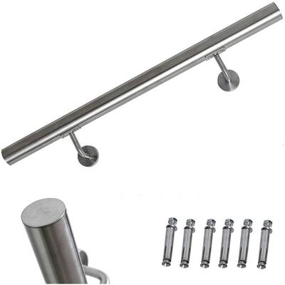 Treppengeländer Edelstahl V2A Wandhandlauf 90CM Geländer Brüstung Handlauf - Melko Image