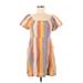 American Eagle Outfitters Casual Dress: Brown Stripes Dresses - Women's Size Medium