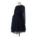 ASOS Maternity Casual Dress - A-Line: Blue Print Dresses - Women's Size 10