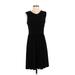 Brooks Brothers Casual Dress - A-Line: Black Solid Dresses - New - Women's Size Small