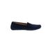 M. Gemi Flats: Slip-on Platform Minimalist Blue Solid Shoes - Women's Size 39.5 - Almond Toe