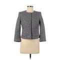 J.Crew Silk Blazer Jacket: Short Blue Jackets & Outerwear - Women's Size 2