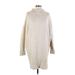 Express Casual Dress - Sweater Dress: Ivory Dresses - Women's Size Large