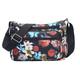 Damen Umhängetasche Schultertasche Hobo Tasche Nylon Outdoor Täglich Reißverschluss Blume Hohe Kapazität Leichtgewichtig Langlebig Blume Schwarz