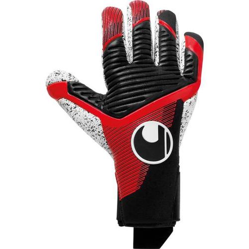 UHLSPORT Herren Handschuhe Powerline Supergrip+ Finger Surround, Größe 8 in schwarz/rot/weiß