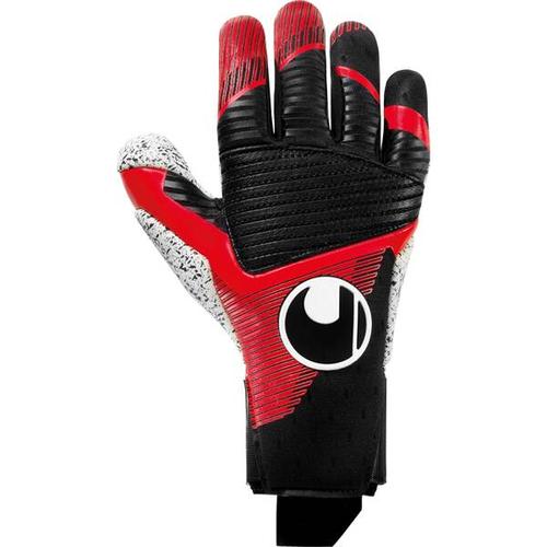 UHLSPORT Herren Handschuhe Powerline Supergrip+ Reflex, Größe 8 in schwarz/rot/weiß