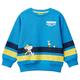 United Colors of Benetton Kinder und Jugendliche Trikot G/C M/L 3J68G10ex Sweatshirt, blau, 104 cm