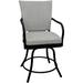 Outdoor/Indoor Patio Dining Chair - Ofir - White Linen - Black