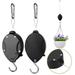 Lindbes 2pcs Retractable Plant Pulley with Locking Adjustable Plant Hanger Hook Easy Watering for Hanging Plants Garden Flower Baskets Pots and Bird Feeders Plastic Black