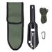 Multipurpose Camping Shovel Aluminum Alloy Small Survival Multitool Shovel for Outdoor Hiking Black