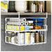 Under Shelf Basket Storage 2Pack - 12.6in Metal Under Cabinet Shelf Hanging Wire Basket Shelves Undershelf Storage Basket for Kitchen Pantry Bookshelf