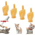 Mini Hands for Cats Cat Mini Hands Tiny Hands Finger Puppets Flat Hand Style Little Hand Finger Puppets Miniature Small Hands Realistic Design Mini Prank Hand Gag Performance Party Favors (4PCS-A)