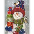 Bits and Pieces - YPF5 1000 Piece Jigsaw Puzzle - Snowman with Presents - Snowman Christmas Puzzle - by Artist William Vanderdasson - 1000 pc Jigsaw