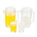 Dollhouse Drink 2 Sets Mini Juice Miniature Cups Water Pitcher Bottles Jug Room Decoration Minamistic Plastic
