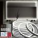 Hollywood Style Vanity Makeup Light - 6.6ft Dimmable White LED Strip for Makeup Vanity Table and Bathroom Mirror