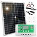 20 Watt 12 Volt Solar Panel Kit Monocrystalline Solar Panel + 20A PWM Charge Controller + Battery Clips 22% High-Efficiency for RV Boats Trailer Off-Grid System