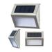 4 Pcs Outdoor Wall Lamp Solar Stair Light LED Step Lights for outside Patio Powered