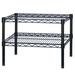 Shelving Inc. Black Wire Shelving with 2 Tier Shelves - 18 d x 36 w x 14 h Weight Capacity 300lbs Per Shelf