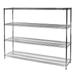 Chrome Wire Shelving with 4 Shelves - 21 d x 72 w x 72 h (SC217272-4)