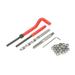 25pcs/set M6 Thread Repair Tool Set Damaged Helicoil-Type Thread Master Repair Kit for Automotive Repairs