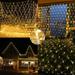 Battery-Powered Net Lights - 4.9ft x 4.9ft - 100 LEDs - Remote 8 Modes Timer - Warm White