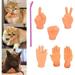 Mini Hands for Cats Cat Mini Hands Tiny Hands for Cats Small Hands for Cats Cat Fingers Mini Hands Toy Tiny Hands Cat Massage Tool Cat Toy Finger Gloves Little Finger Silicone Gloves (6 Pcs B)