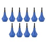 10PCS Archery Arrow Head Safety Arrow Tips Screw in Nylon Archery Accessory for Hunting Game Practice Kids Adults Blue